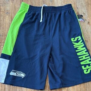 NFL Team Apparel Youth Navy seahawk Shorts